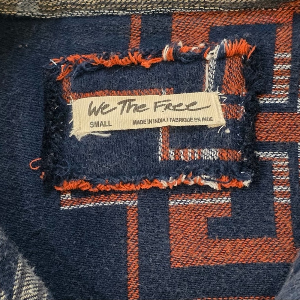 We The Free EUC 💎 Arizona Sky Collared Patterned Pullover Oversized w/ Pockets - Picture 7 of 8